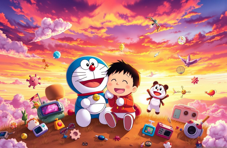 Stand By Me Doraemon AI Wallpaper