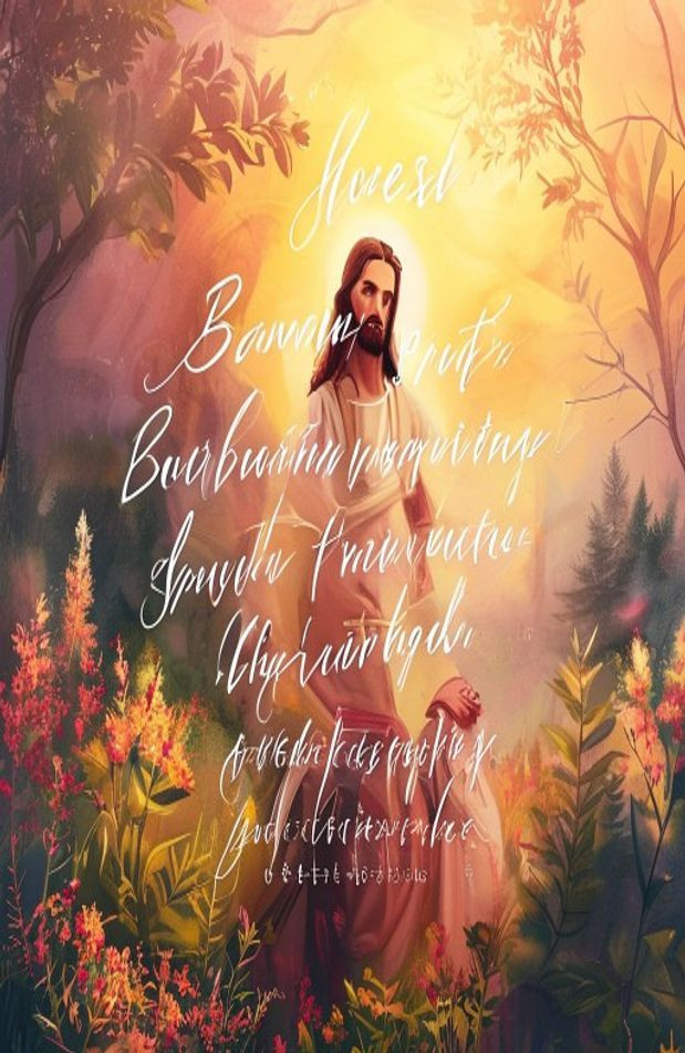 Jesus AI Wallpaper With Bible Verses