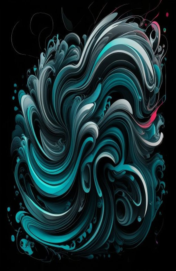 Abstract Black AI Background