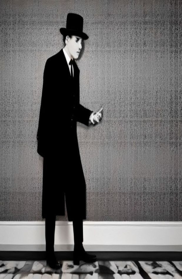 Charlie Chaplin AI Wallpaper