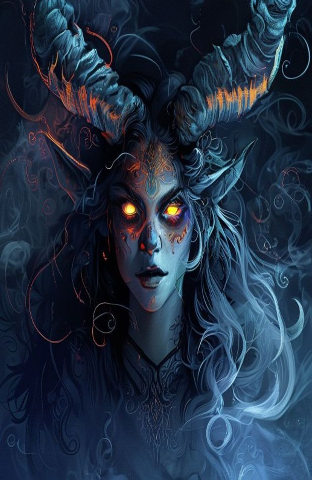 Female Demon AI Wallpaper