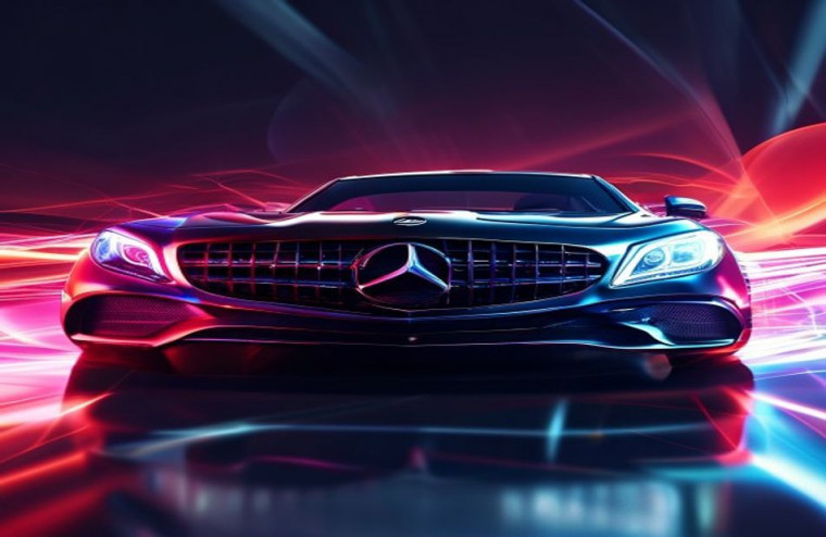 Mercedes Logo AI Wallpaper