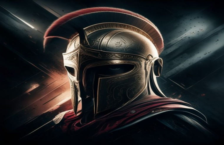 Spartan Helmet AI Wallpaper HD