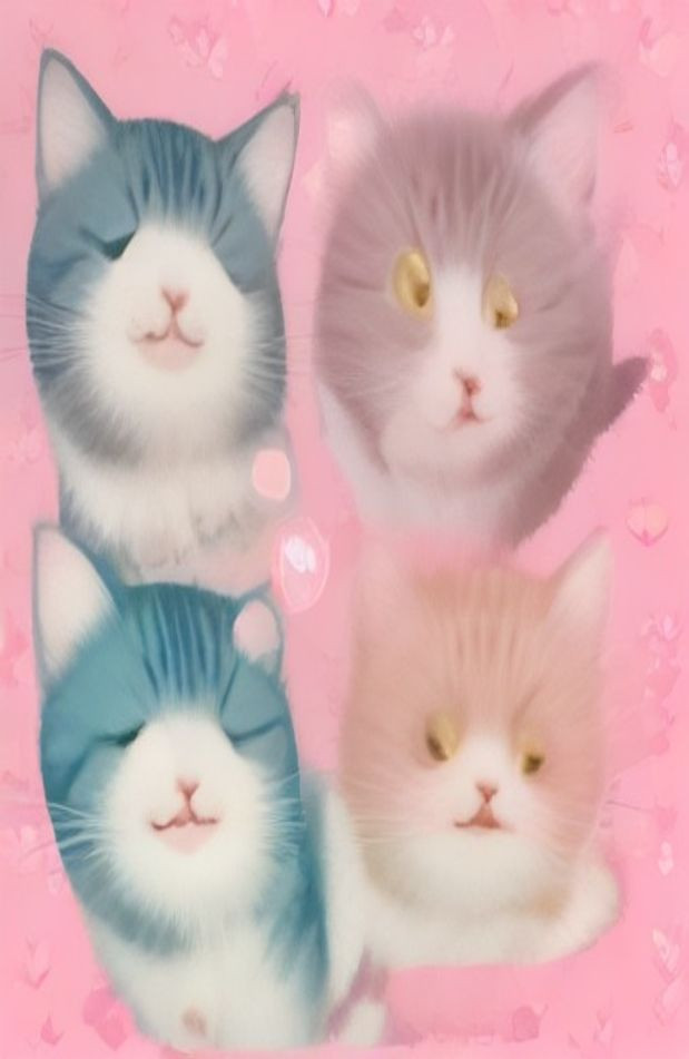 Kawaii Cat AI Wallpaper