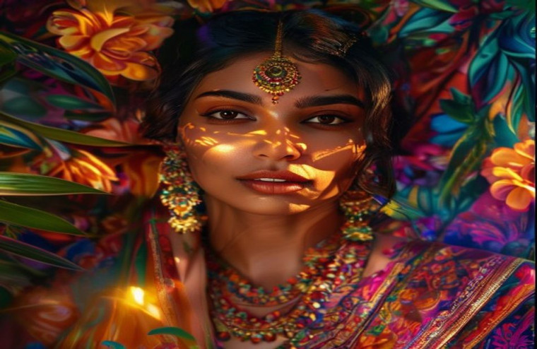 Indian Actress AI Wallpaper