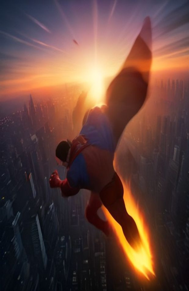 3d Superman AI Wallpaper
