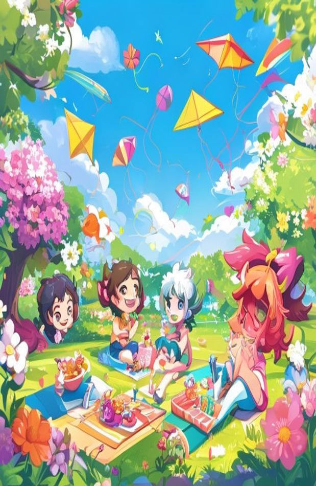 Gacha Life Spring AI Wallpaper