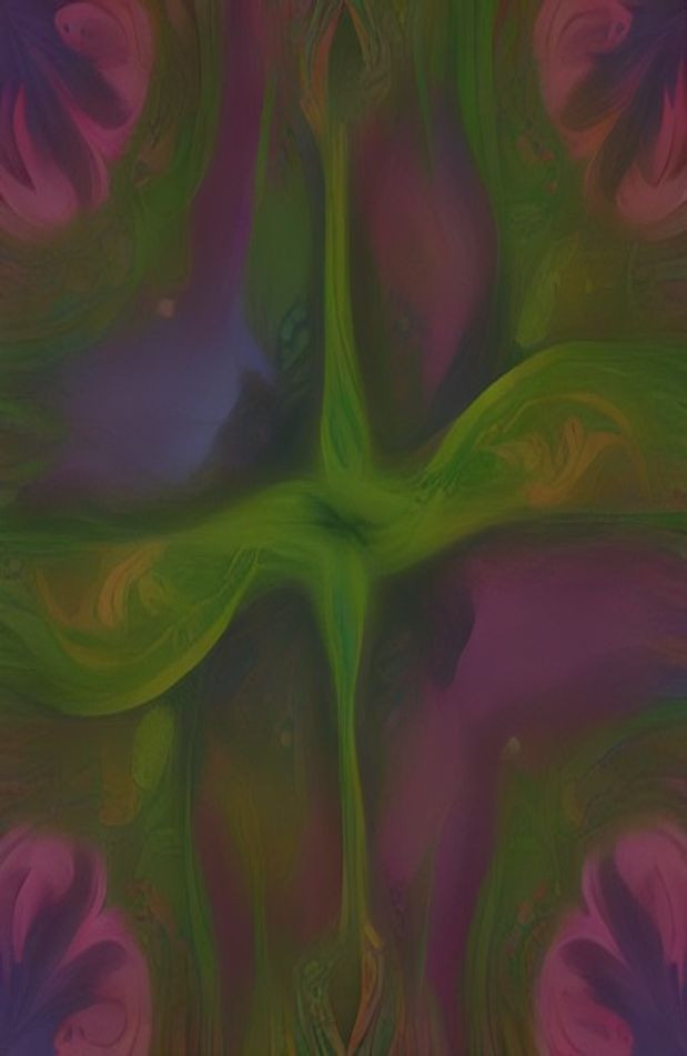Psychedelic Weed AI Wallpaper