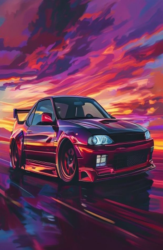 Nissan Silvia S15 AI Wallpaper