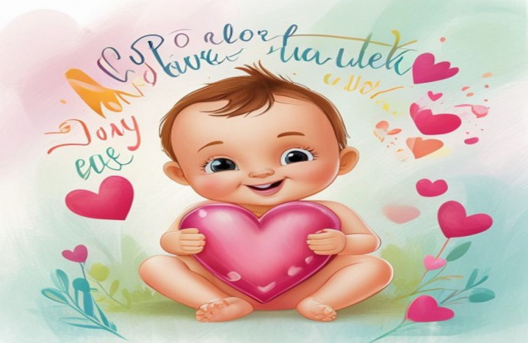 Cute Baby AI Wallpaper With Quotes