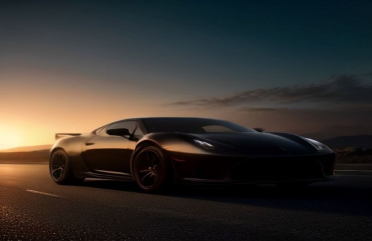Black Car AI Wallpaper