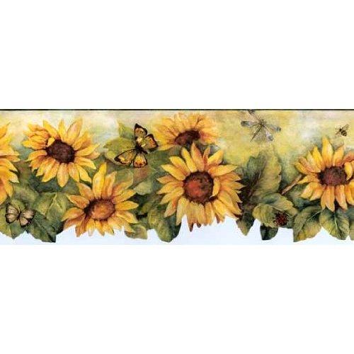 Free download Brewster Yellow Sunflower Floral Border Wallpaper eBay ...