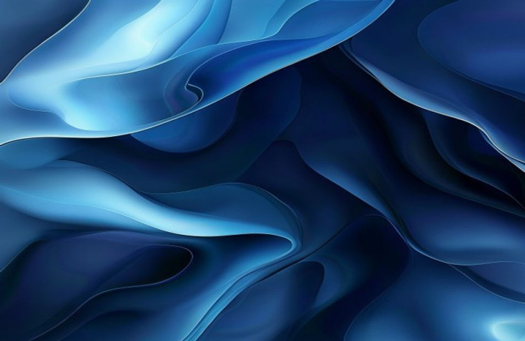Dark Blue HD AI Wallpaper