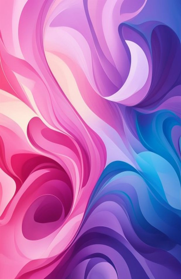 Pink Purple And Blue AI Wallpaper