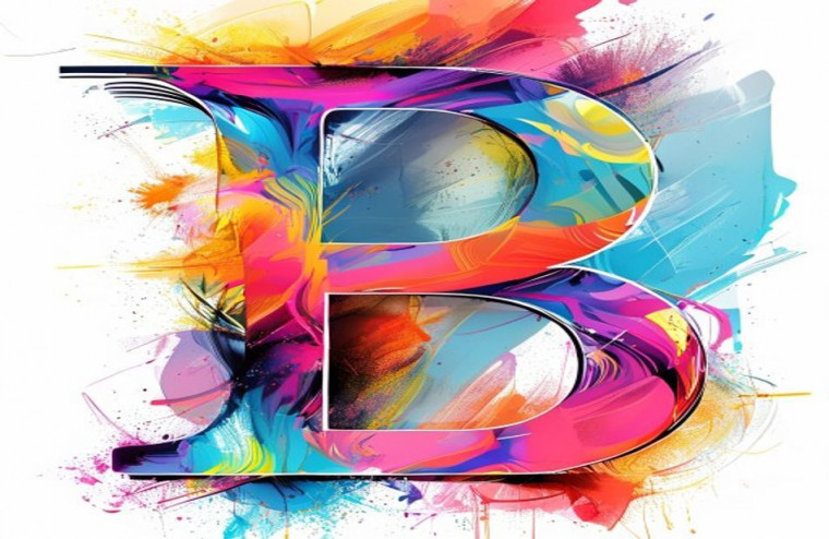 Letter B AI Wallpaper