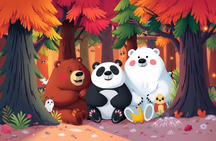 We Bare Bears AI Wallpaper