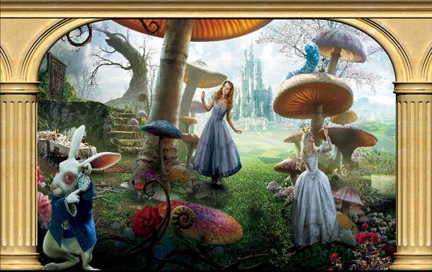 Free download Alice in Wonderland Tea Party Wall Mural Photo Wallpaper ...