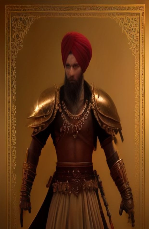 Sikh Warrior AI Wallpaper