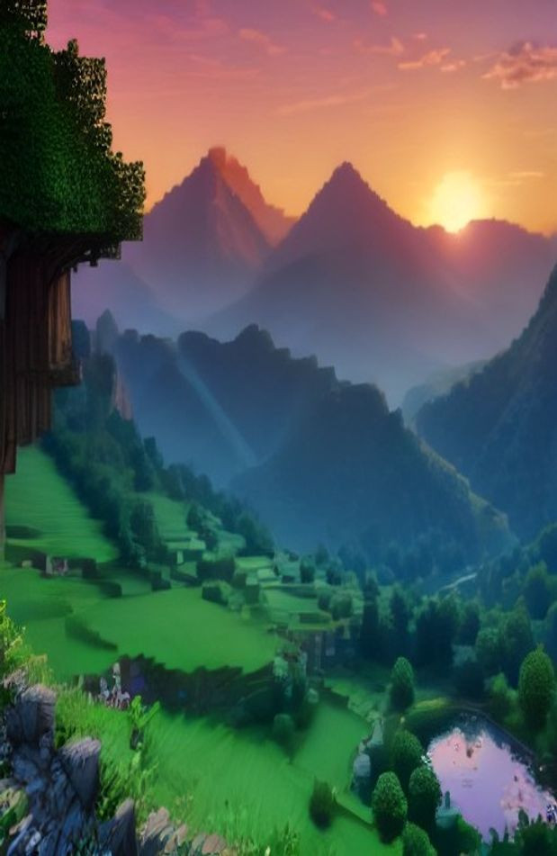 Minecraft AI Wallpaper For Windows