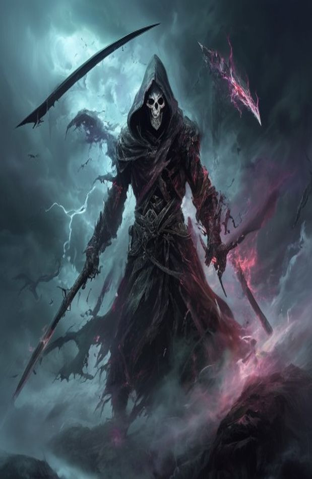 Badass Grim Reaper AI Wallpaper