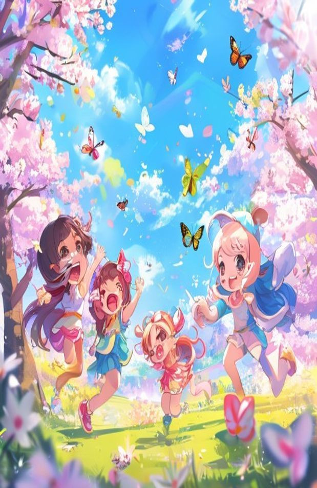 Gacha Life Spring AI Wallpaper