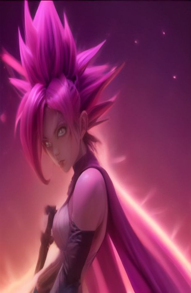 Super Saiyan Rose AI Wallpaper