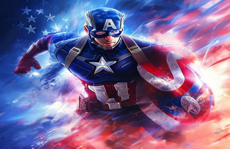 Captain America HD AI Wallpaper 1080p