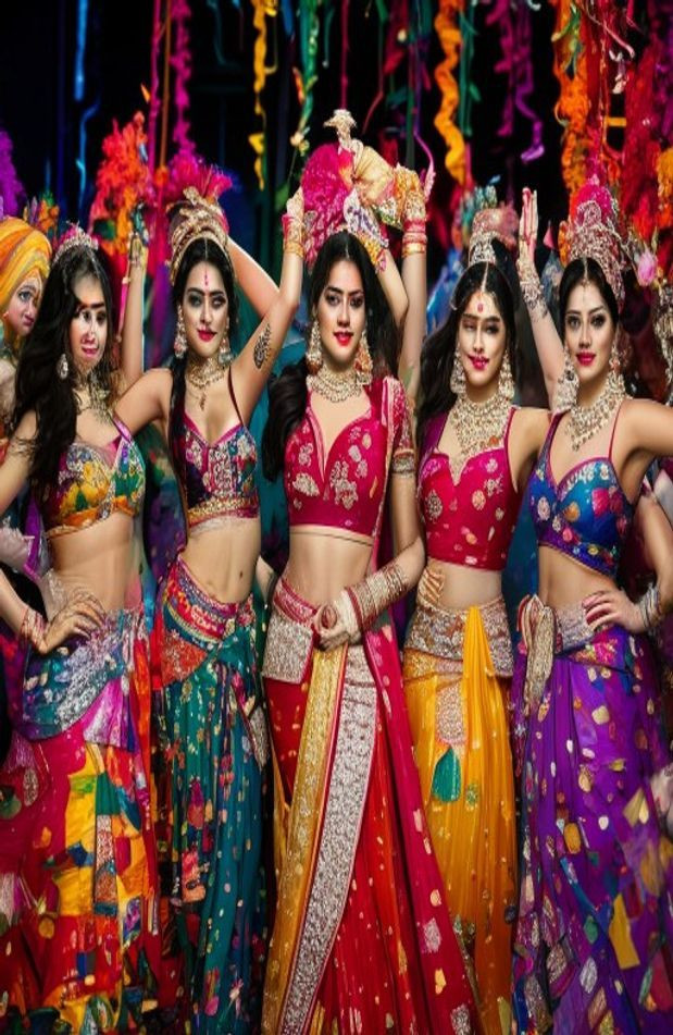 Bollywood Girls AI Wallpaper