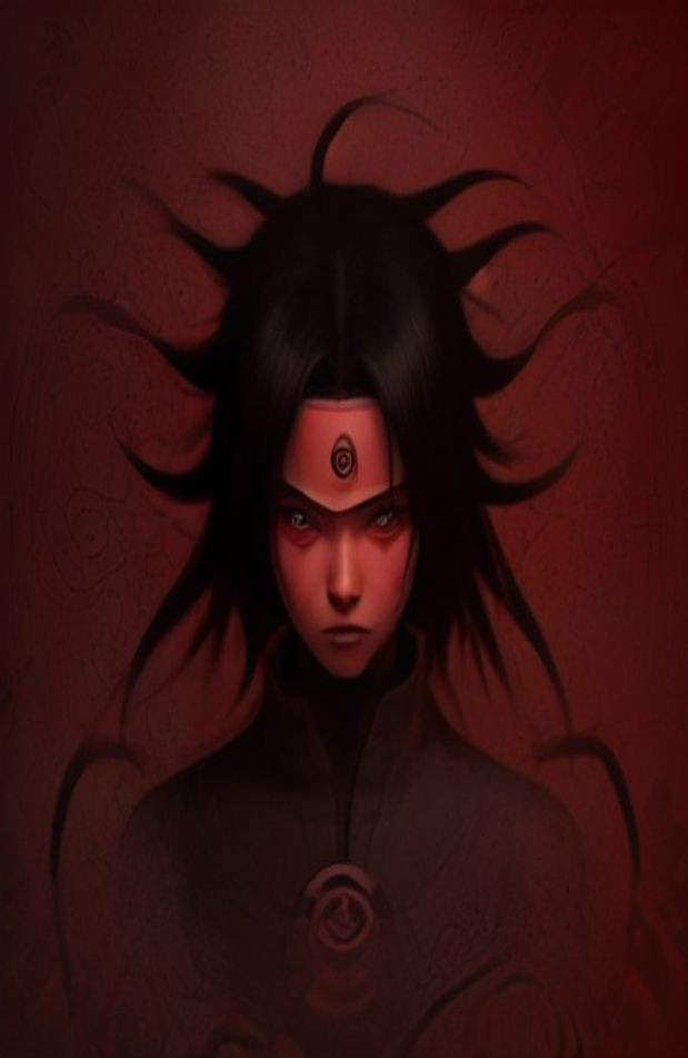 Uchiha Symbol AI Wallpaper