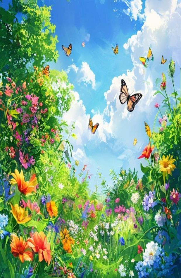 HD Garden AI Wallpaper