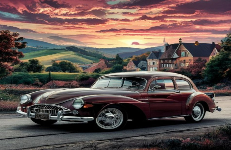 Classic Car AI Background