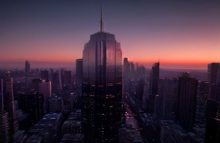 HD City AI Wallpaper 1080p