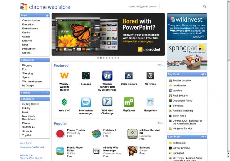 chrome web store download for android