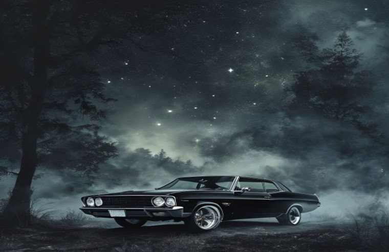 Supernatural Impala AI Wallpaper
