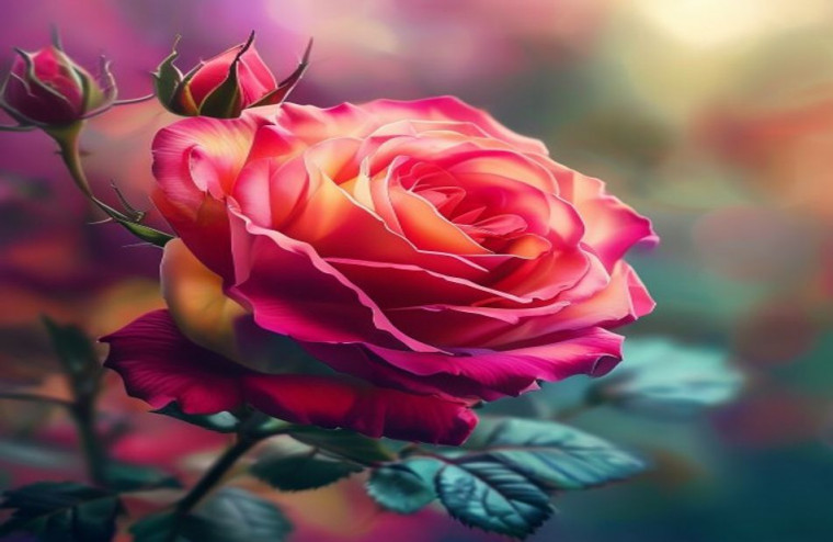 Beautiful Rose AI Wallpaper HD