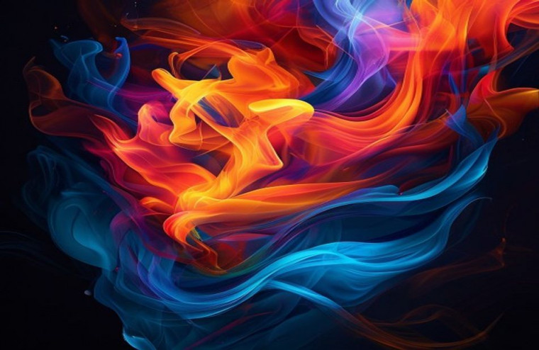 Cool Fire AI Wallpaper