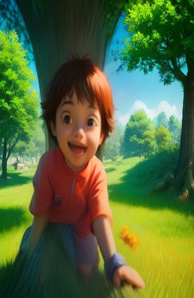 Cartoon Boy AI Wallpaper