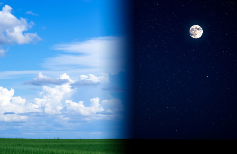 Day And Night AI Wallpaper