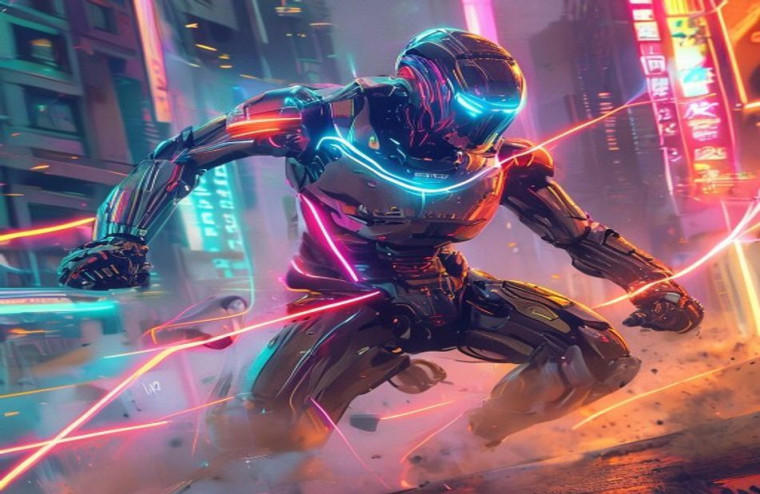 Atom Real Steel AI Wallpaper