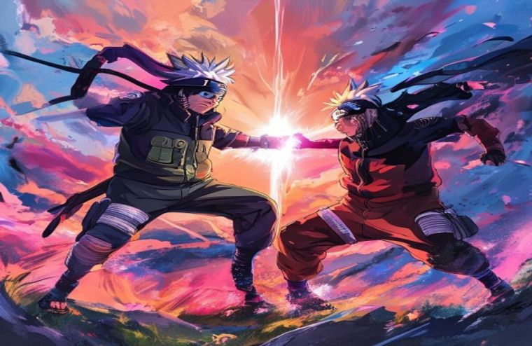 Kakashi And Obito AI Wallpaper