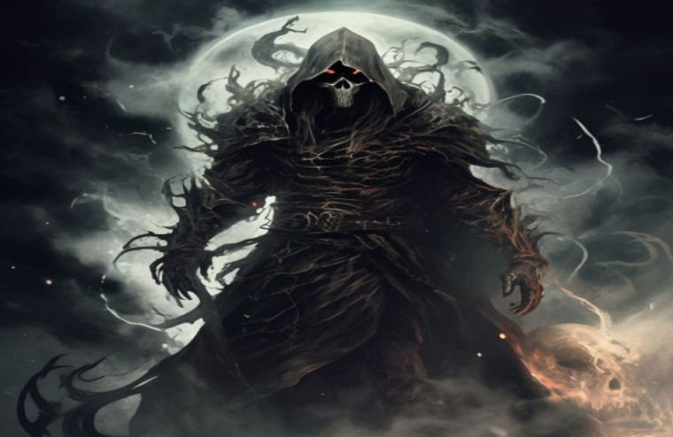 Badass Grim Reaper AI Wallpaper