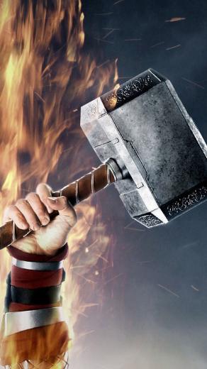 [48+] Thor's Hammer Wallpaper on WallpaperSafari