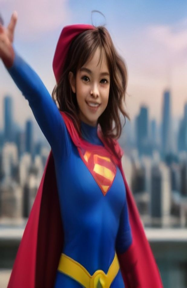 Cute Superhero AI Wallpaper