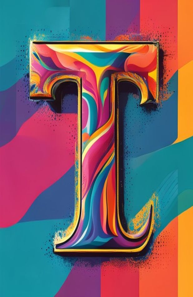 Letter T AI Wallpaper