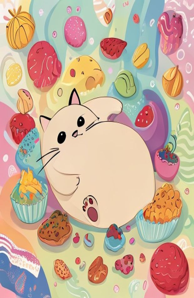 Pusheen AI Wallpaper For Computer