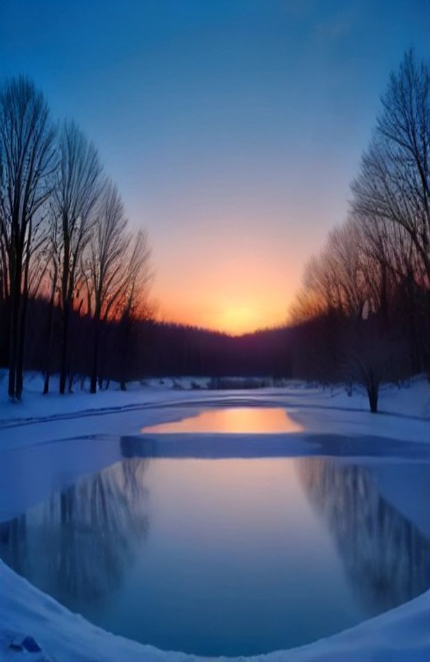 Pond Hockey AI Wallpaper