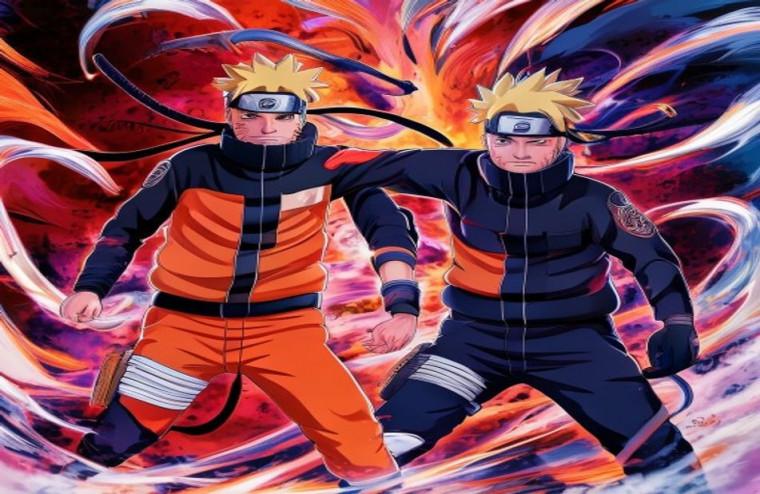 Naruto And Minato AI Wallpaper