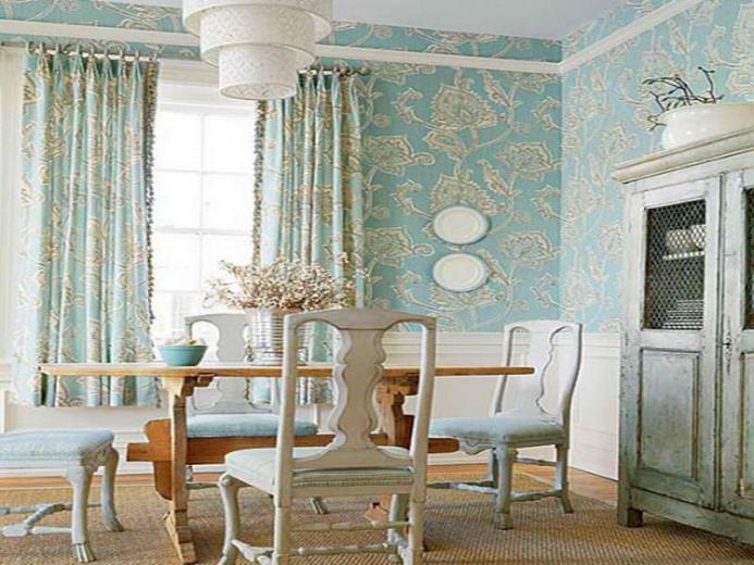 Free download wonderful dining room with floral wallpaper carsmach