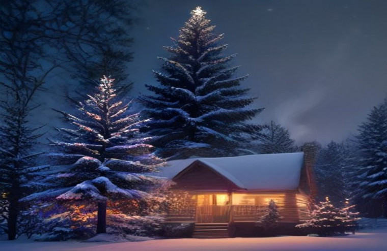 Christmas AI Background Pictures