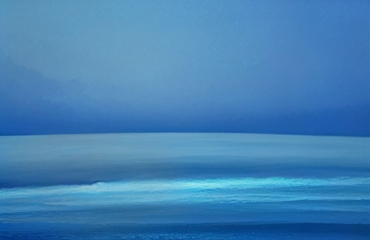 Blue HD AI Wallpaper